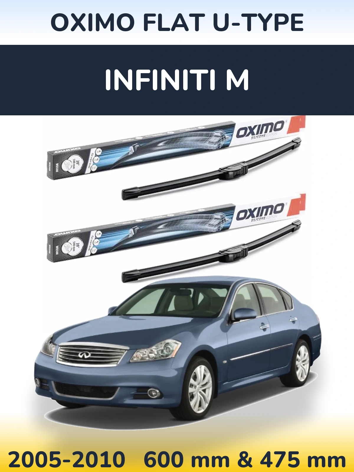 Ștergătoare Oximo Flat U-type pentru Infiniti M