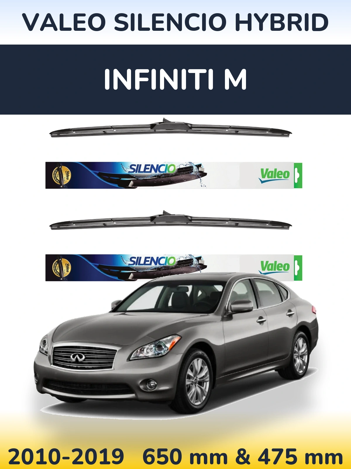 Ștergătoare Valeo Silencio Hybrid pentru Infiniti M