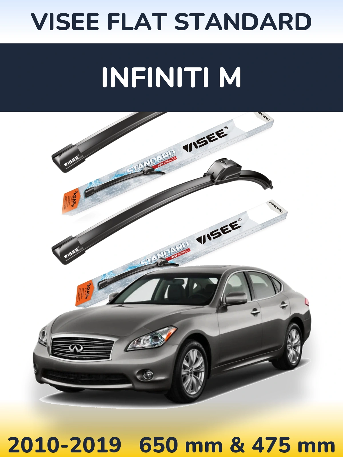 Ștergătoare VISEE FLAT STANDARD pentru Infiniti M