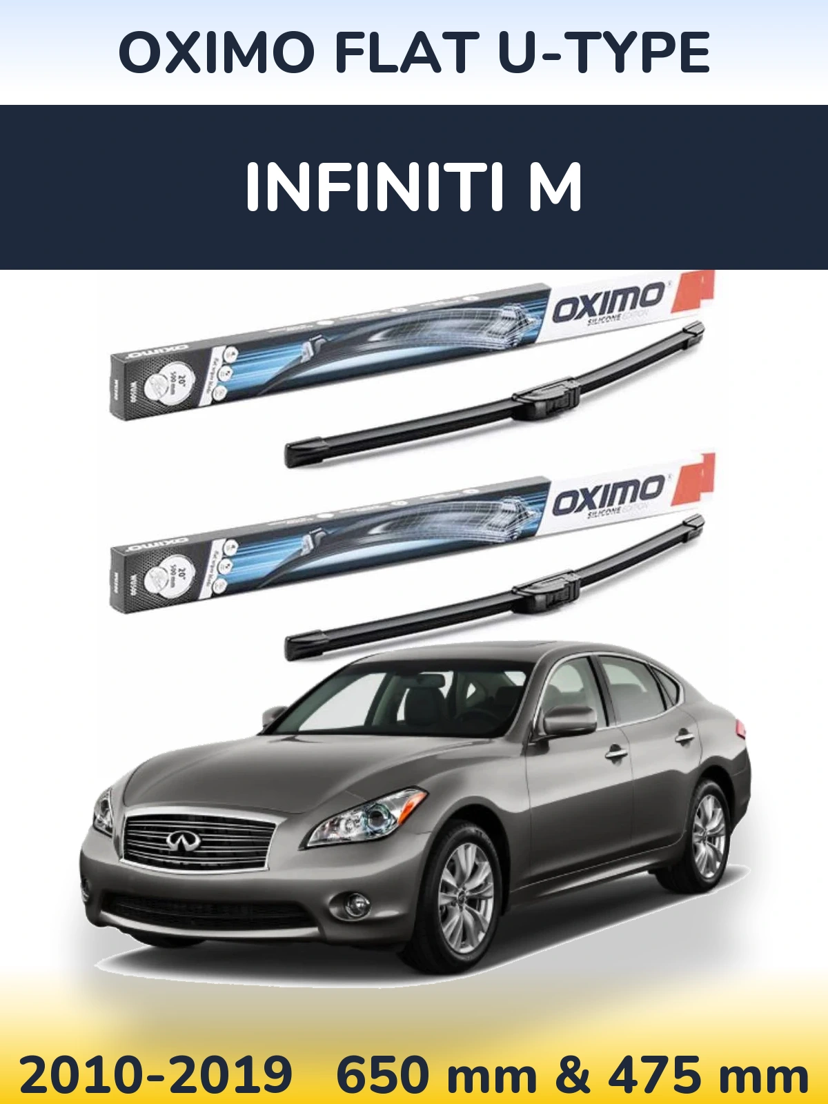 Ștergătoare Oximo Flat U-type pentru Infiniti M