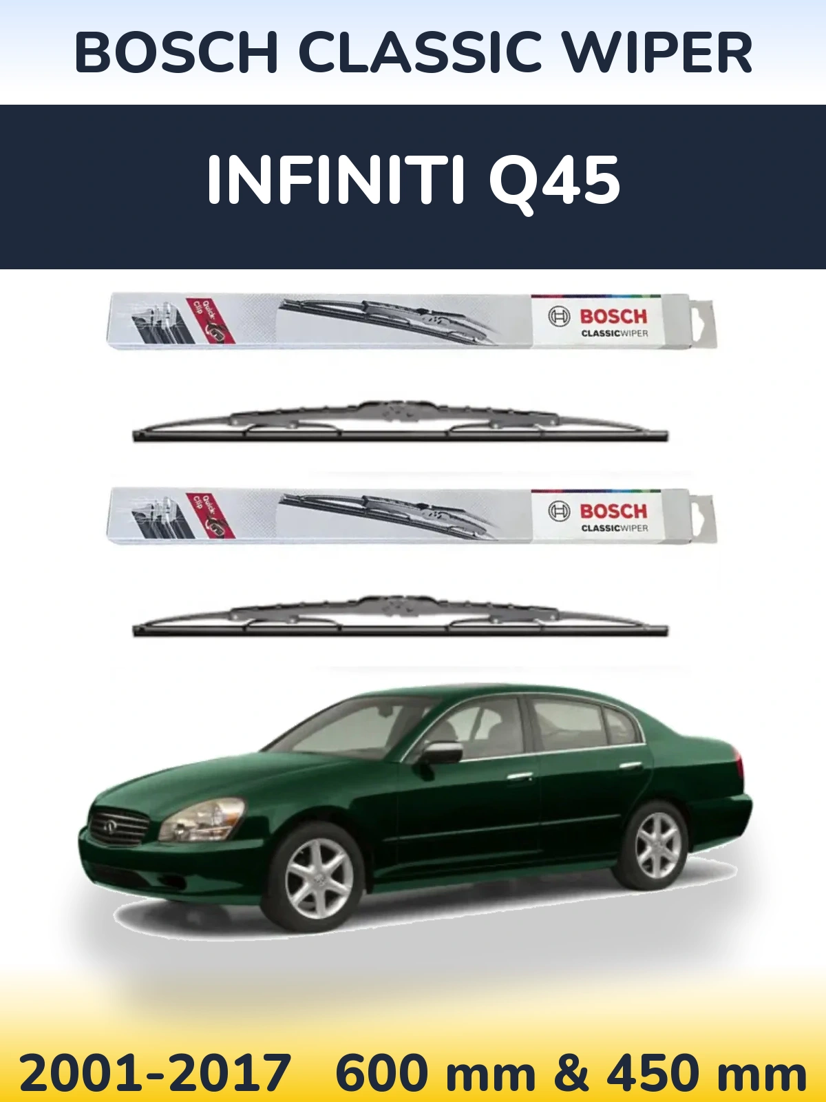 Ștergătoare BOSCH Classic Wiper pentru Infiniti Q45
