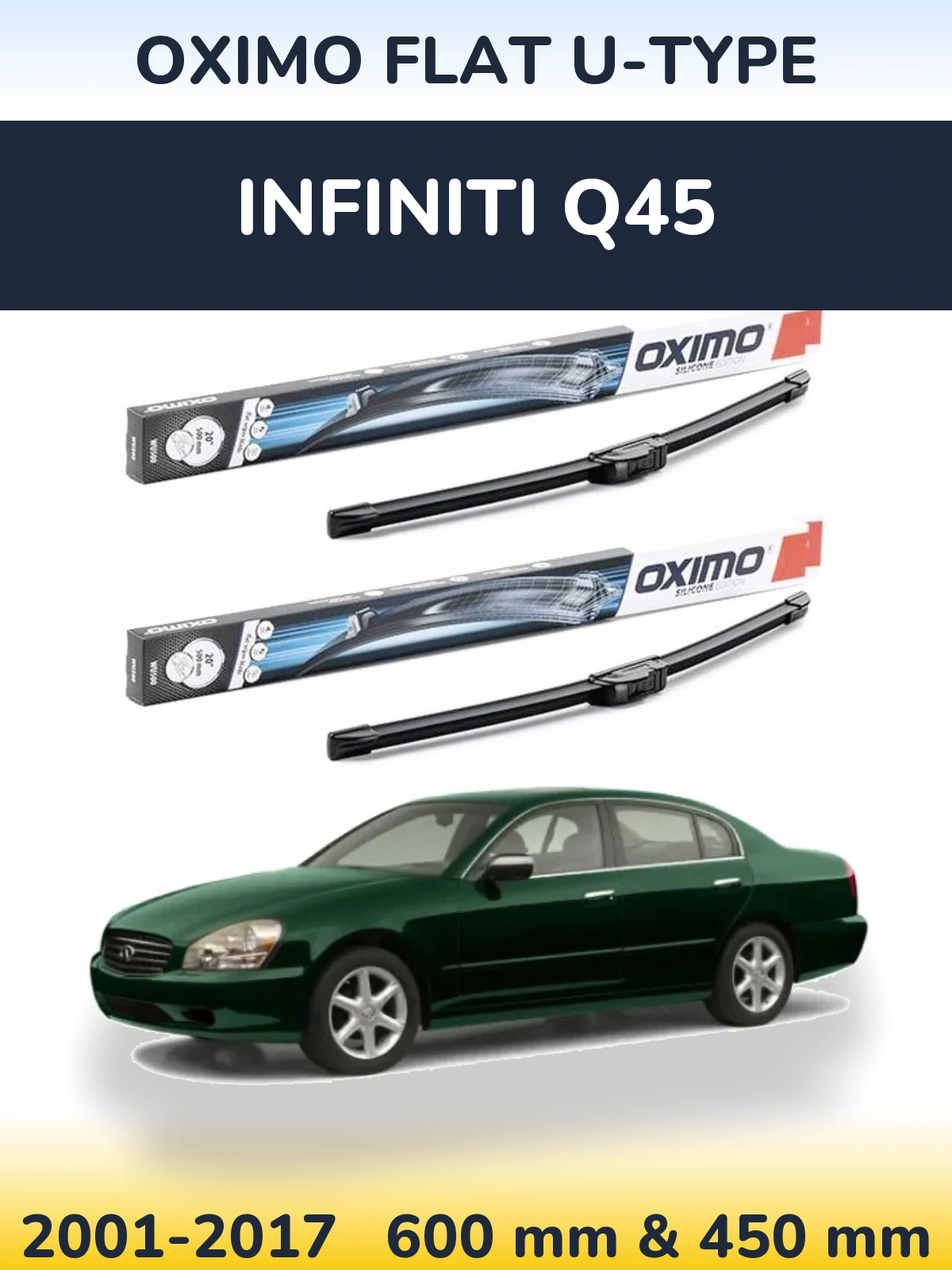 Ștergătoare Oximo Flat U-type pentru Infiniti Q45