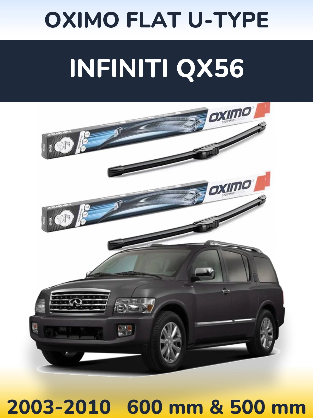 Ștergătoare Oximo Flat U-type pentru Infiniti QX56