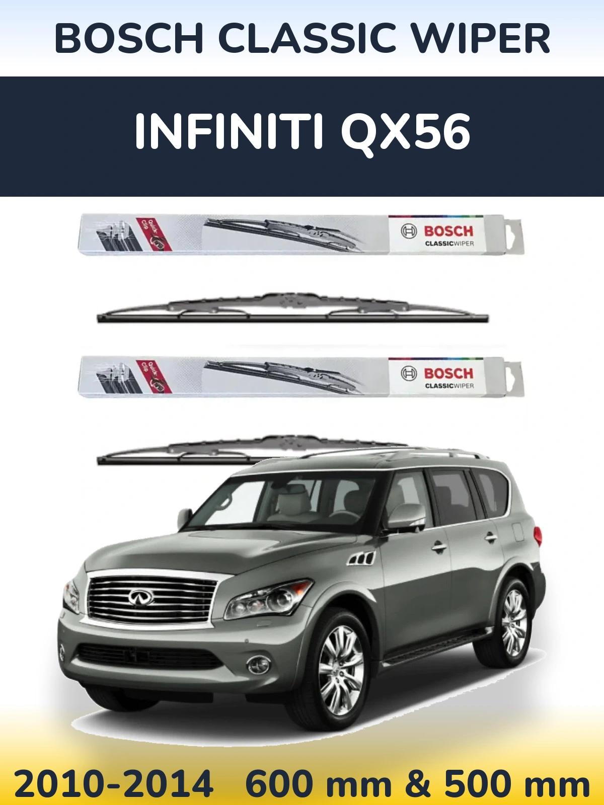 Ștergătoare BOSCH Classic Wiper pentru Infiniti QX56