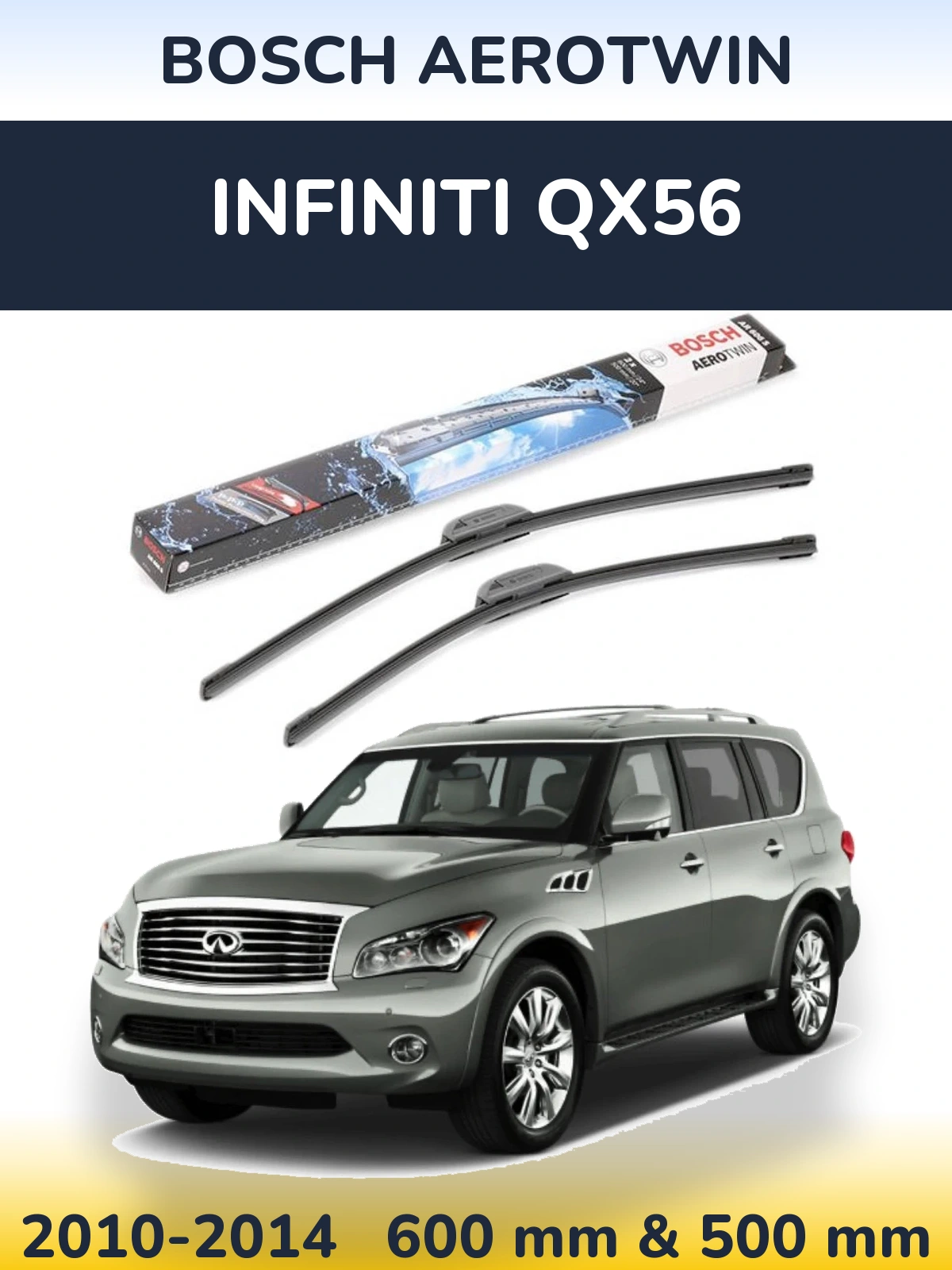 Ștergătoare BOSCH AeroTwin pentru Infiniti QX56