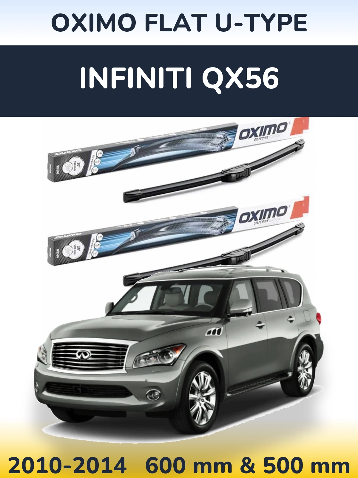 Ștergătoare Oximo Flat U-type pentru Infiniti QX56