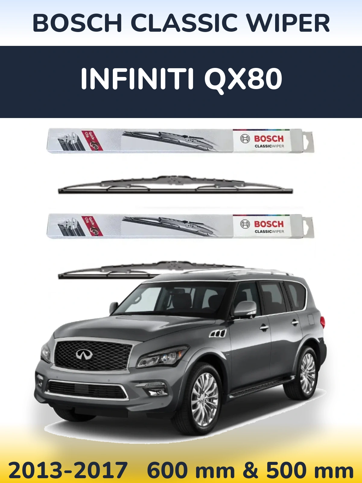 Ștergătoare BOSCH Classic Wiper pentru Infiniti QX80