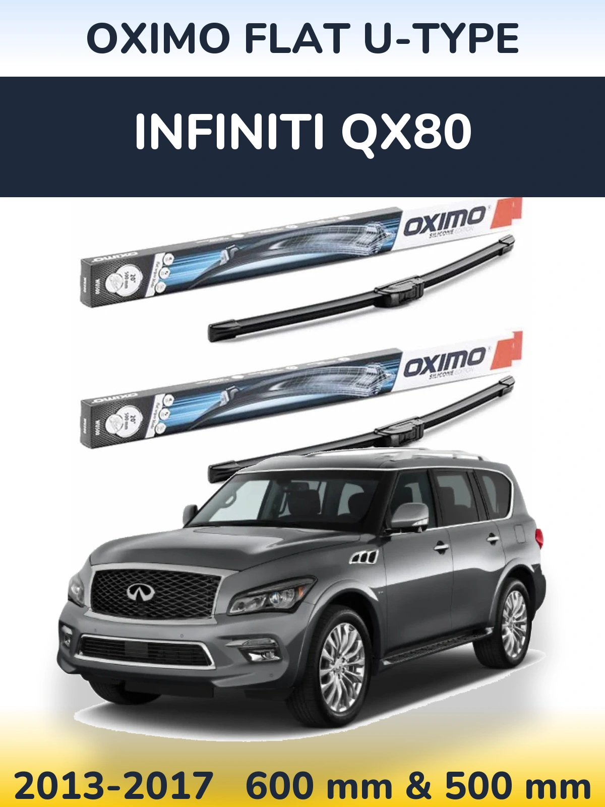 Ștergătoare Oximo Flat U-type pentru Infiniti QX80