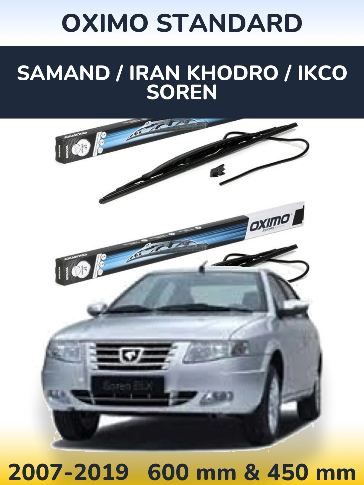 Ștergătoare Oximo Standard pentru Samand / Iran Khodro / IKCO Soren