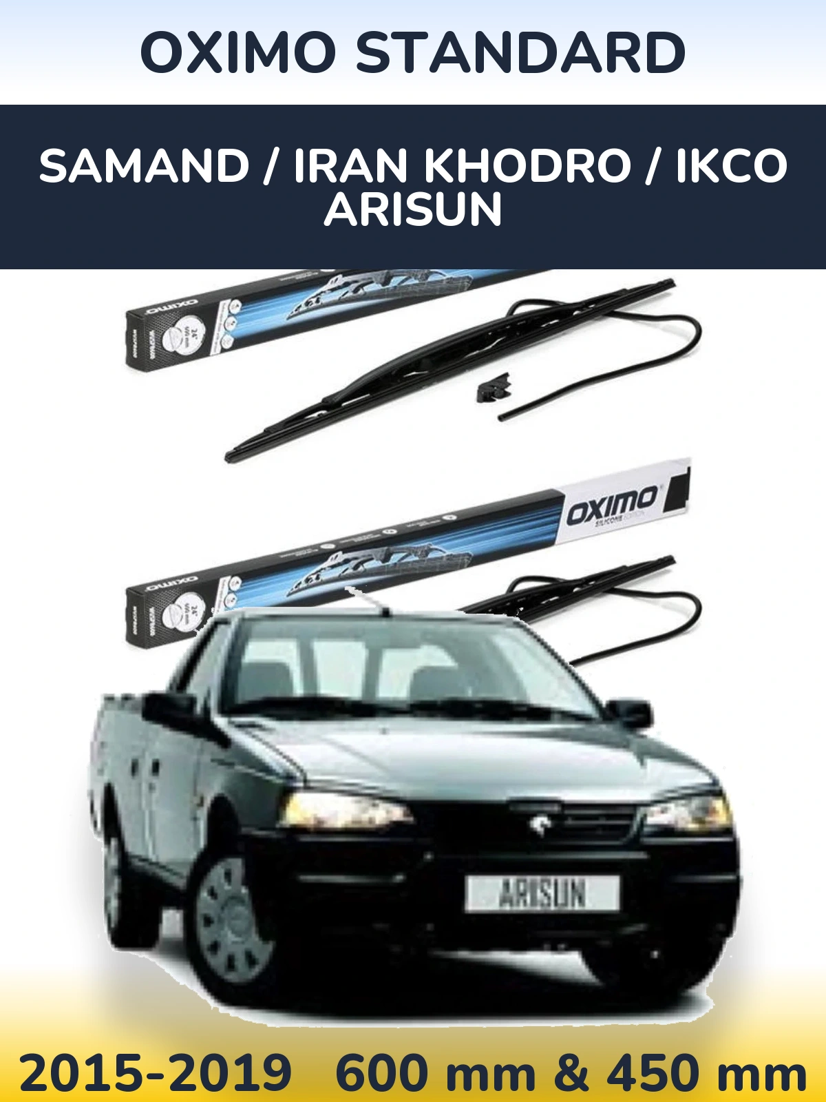 Ștergătoare Oximo Standard pentru Samand / Iran Khodro / IKCO Arisun
