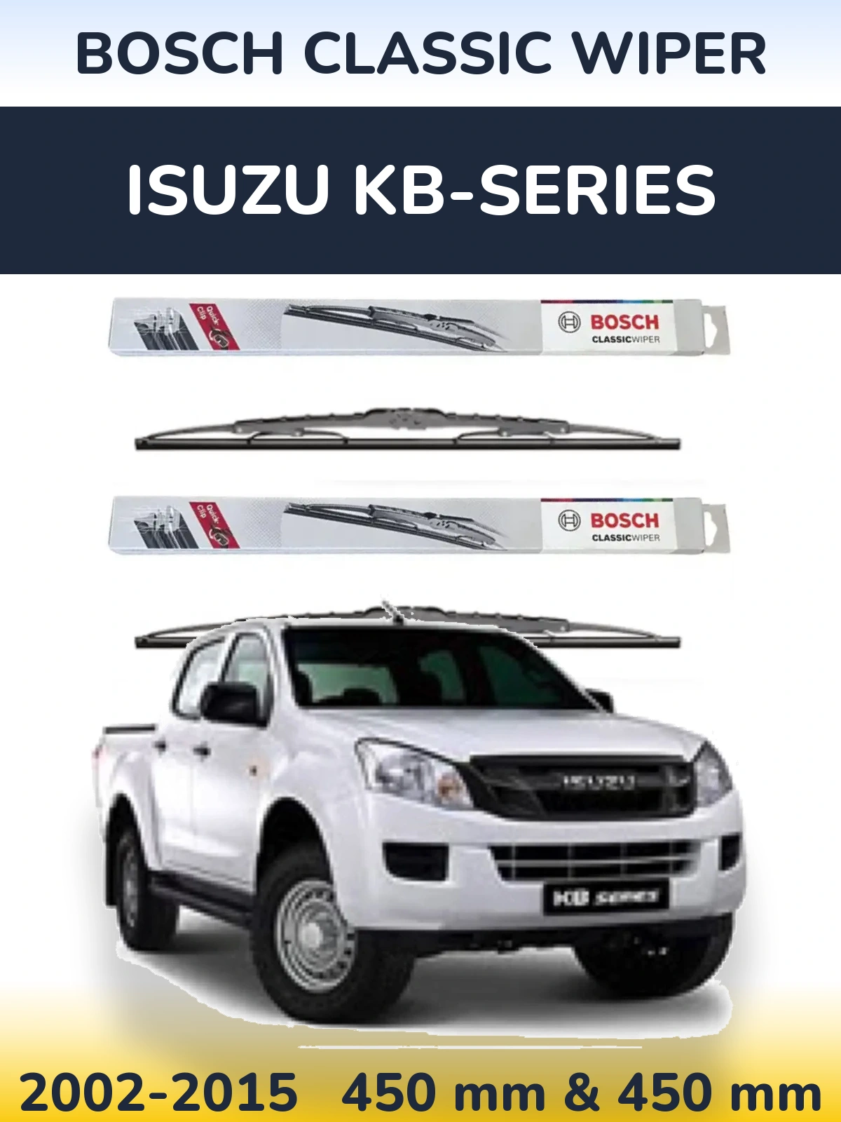Ștergătoare BOSCH Classic Wiper pentru Isuzu KB-Series