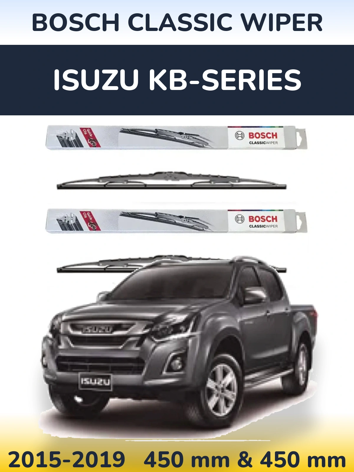 Ștergătoare BOSCH Classic Wiper pentru Isuzu KB-Series