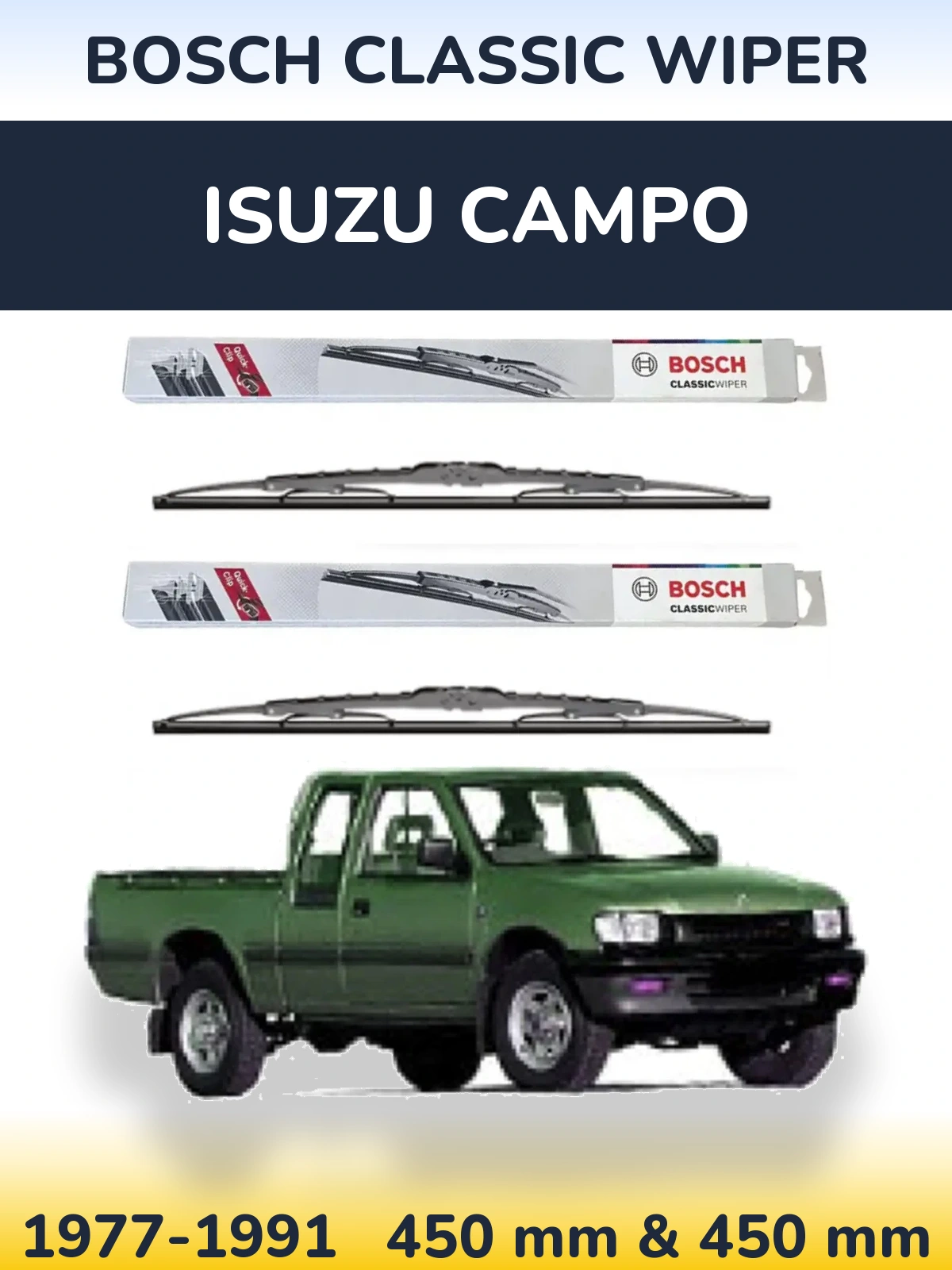 Ștergătoare BOSCH Classic Wiper pentru Isuzu Campo