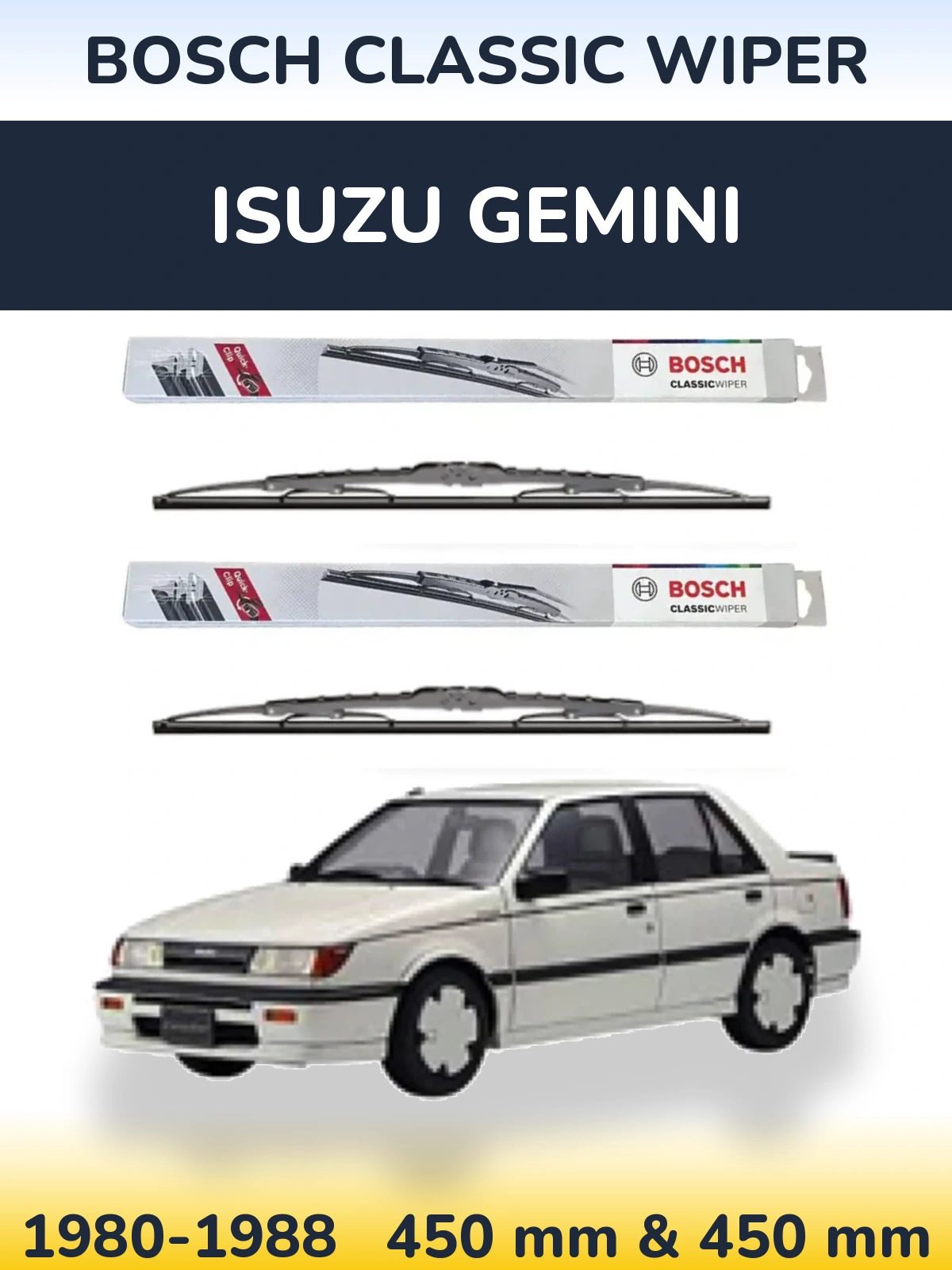 Ștergătoare BOSCH Classic Wiper pentru Isuzu Gemini