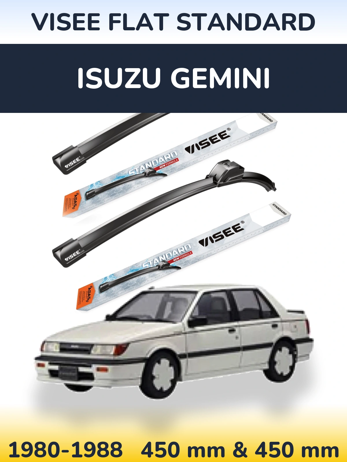 Ștergătoare VISEE FLAT STANDARD pentru Isuzu Gemini