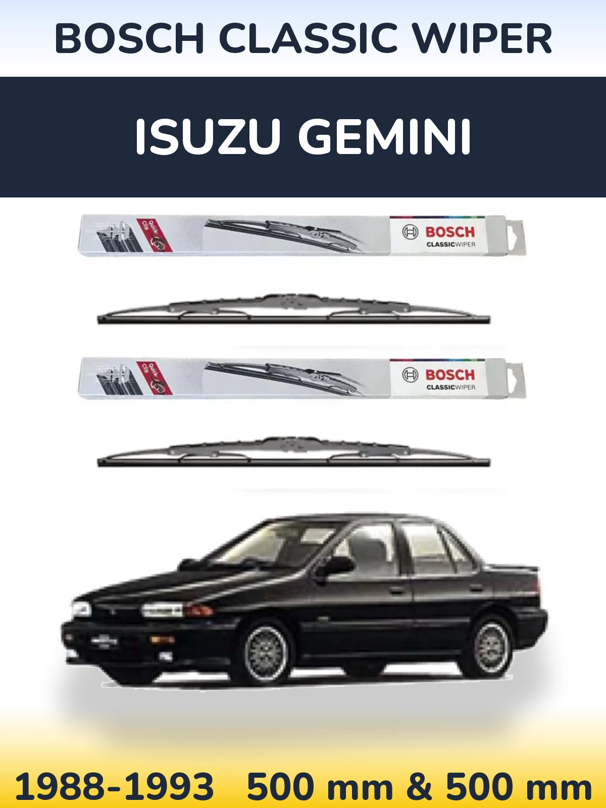 Ștergătoare BOSCH Classic Wiper pentru Isuzu Gemini