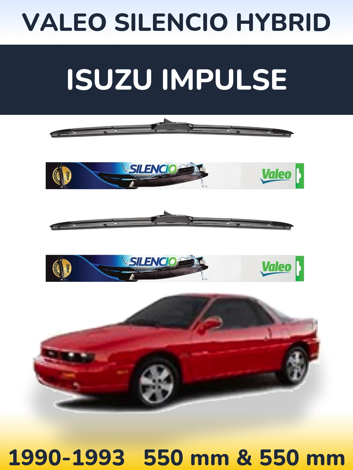 Ștergătoare Valeo Silencio Hybrid pentru Isuzu Impulse