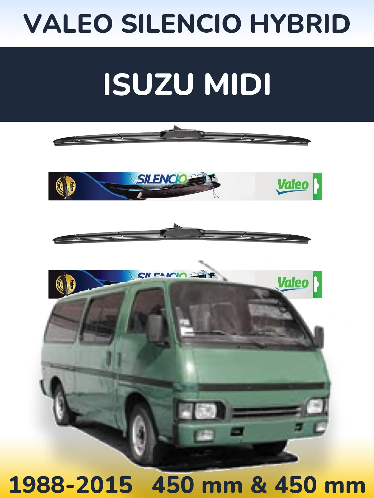 Ștergătoare Valeo Silencio Hybrid pentru Isuzu Midi