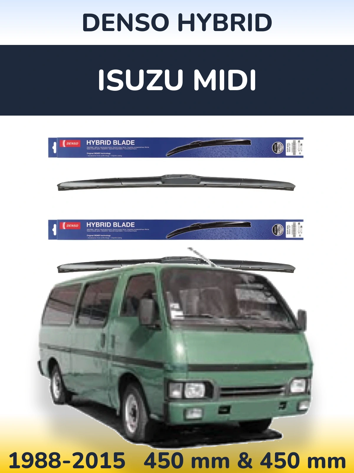 Ștergătoare Denso Hybrid pentru Isuzu Midi