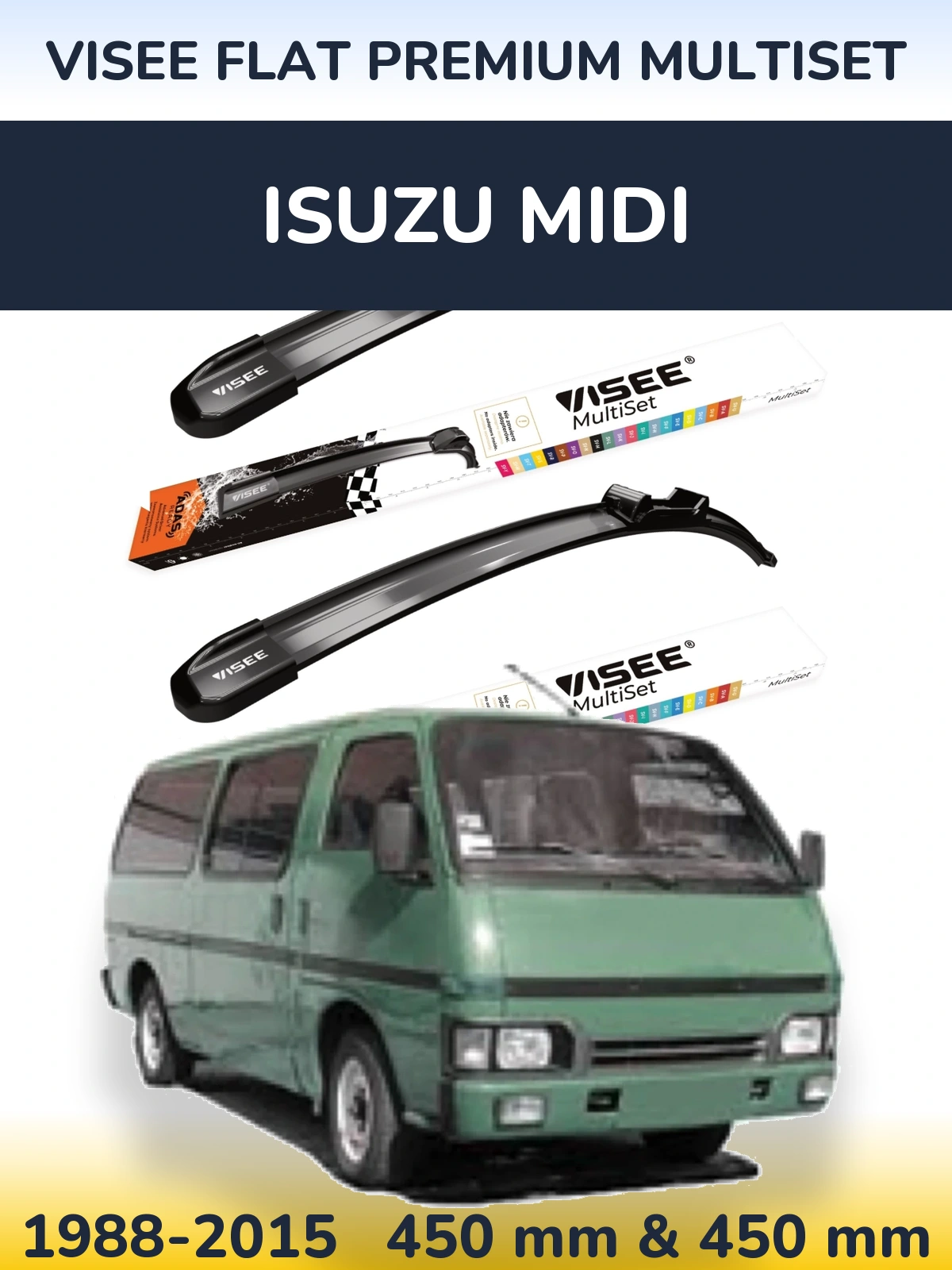 Ștergătoare VISEE FLAT PREMIUM MultiSet pentru Isuzu Midi