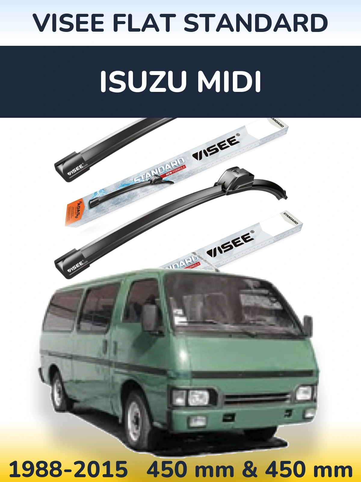 Ștergătoare VISEE FLAT STANDARD pentru Isuzu Midi