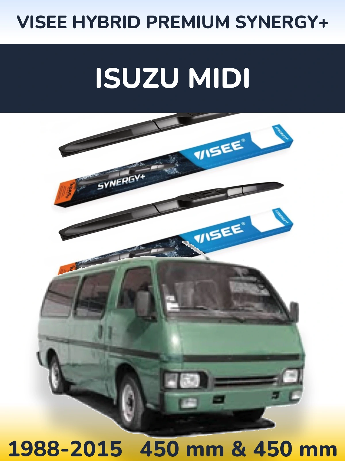 Ștergătoare VISEE HYBRID PREMIUM SYNERGY+ pentru Isuzu Midi