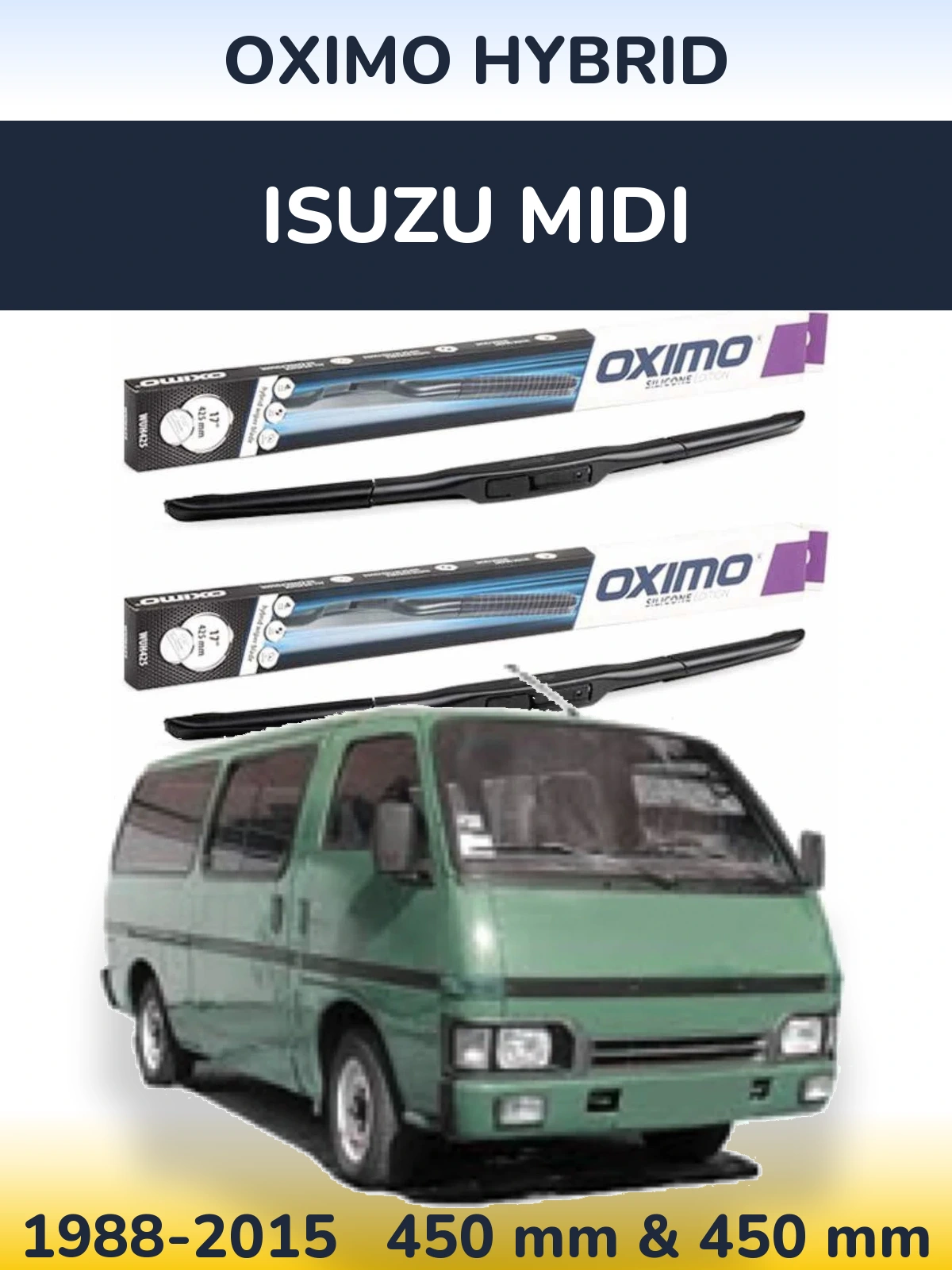 Ștergătoare Oximo Hybrid pentru Isuzu Midi