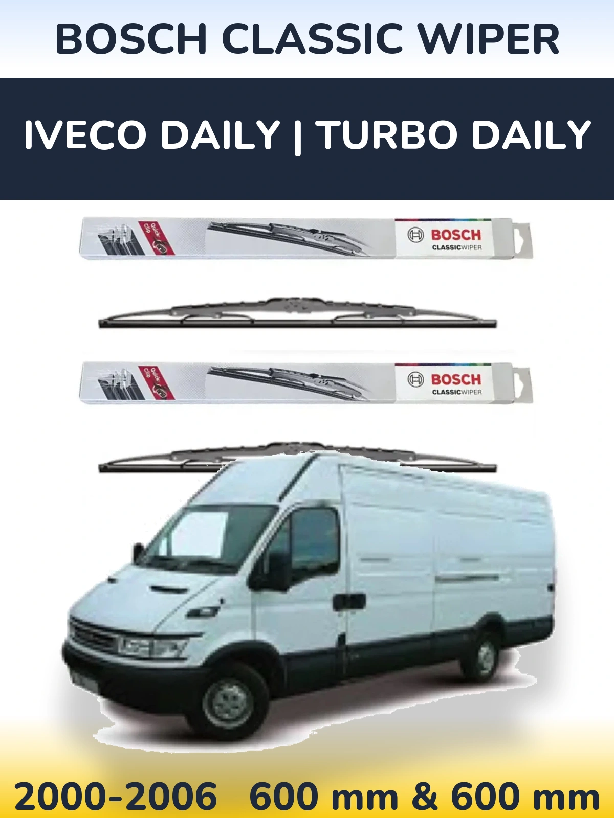 Ștergătoare BOSCH Classic Wiper pentru Iveco Daily | Turbo Daily