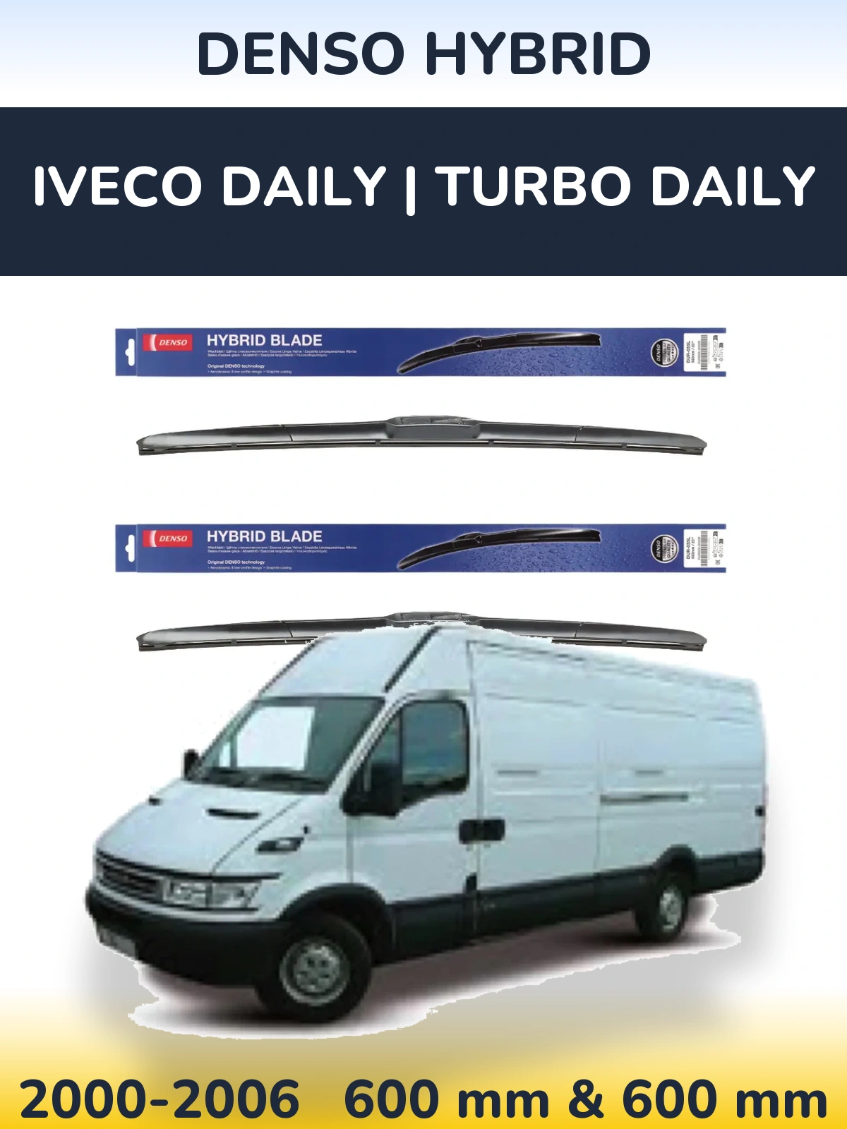 Ștergătoare Denso Hybrid pentru Iveco Daily | Turbo Daily