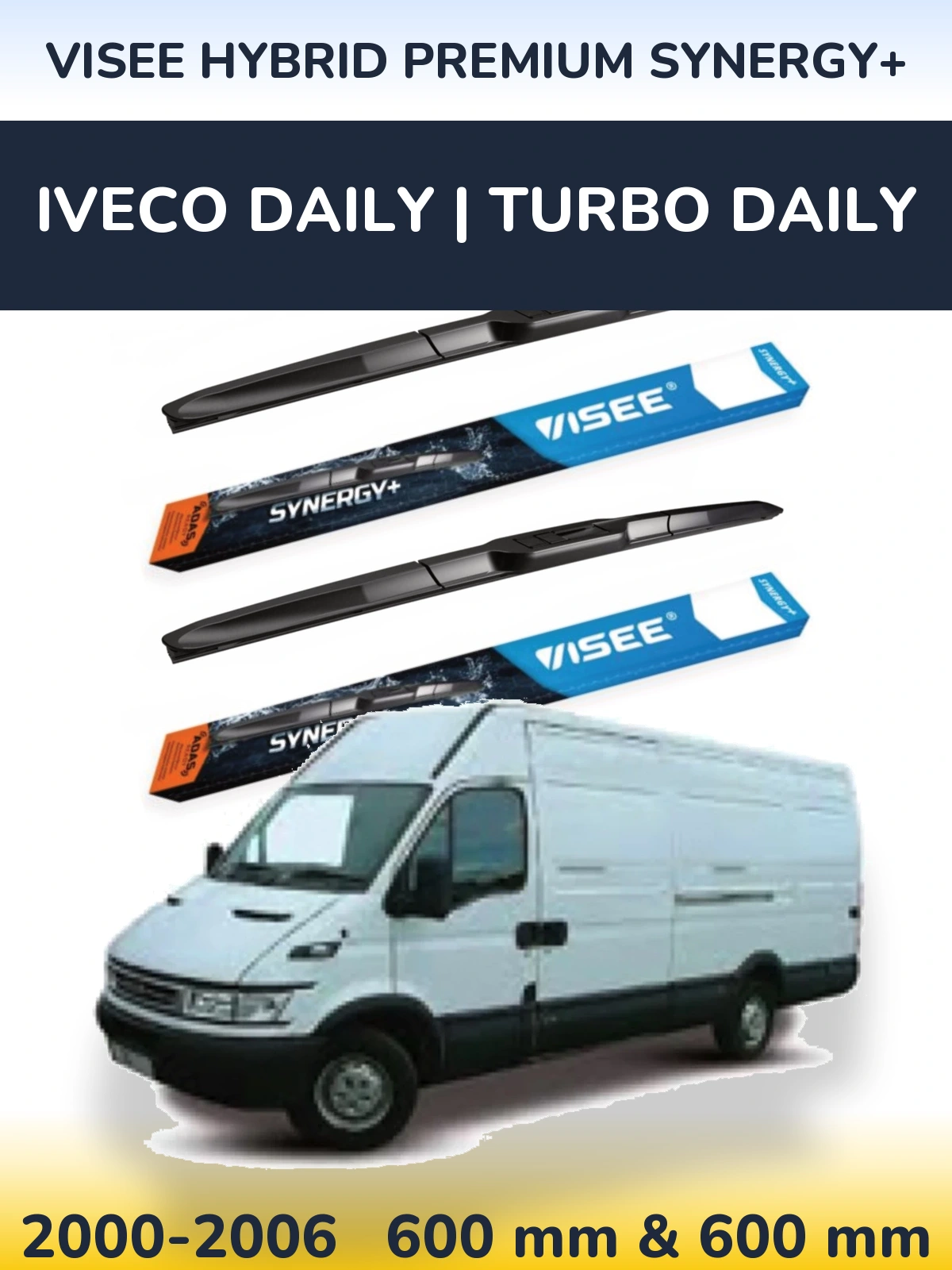 Ștergătoare VISEE HYBRID PREMIUM SYNERGY+ pentru Iveco Daily | Turbo Daily