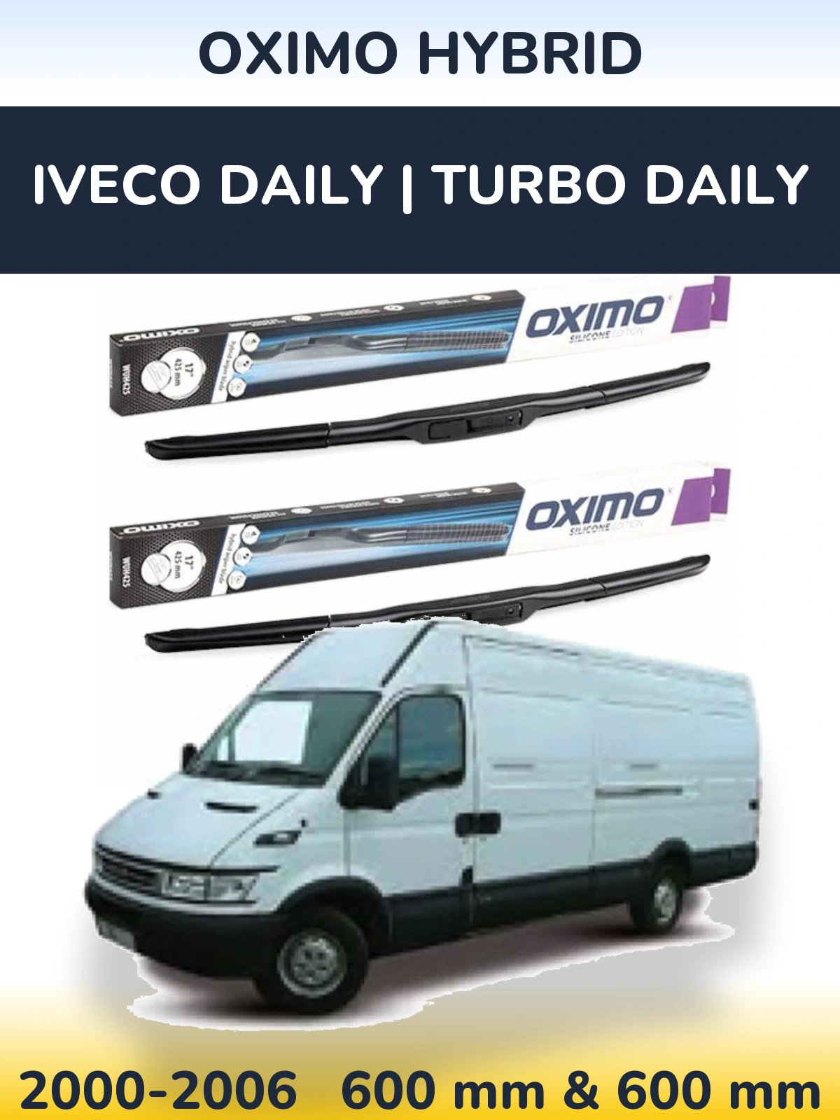 Ștergătoare Oximo Hybrid pentru Iveco Daily | Turbo Daily