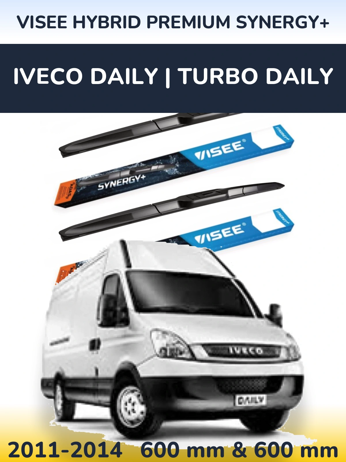 Ștergătoare VISEE HYBRID PREMIUM SYNERGY+ pentru Iveco Daily | Turbo Daily