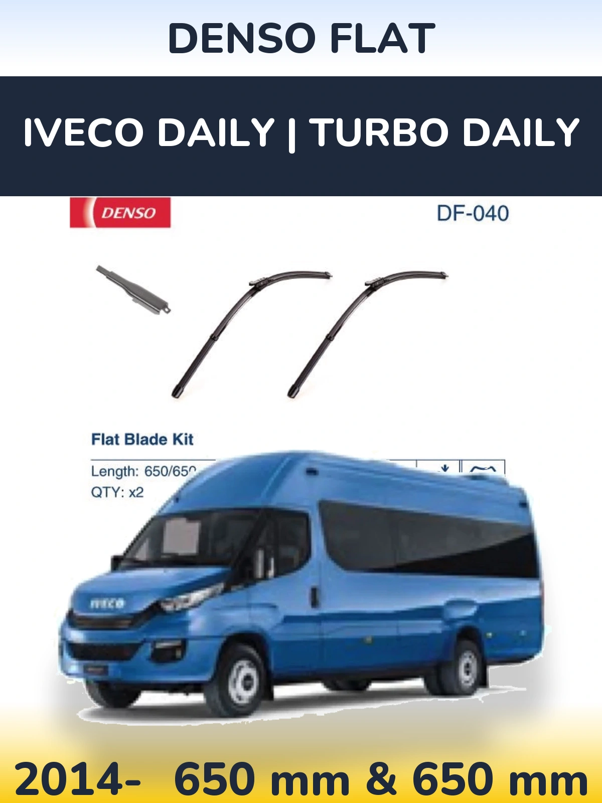 Ștergătoare Denso Flat pentru Iveco Daily | Turbo Daily