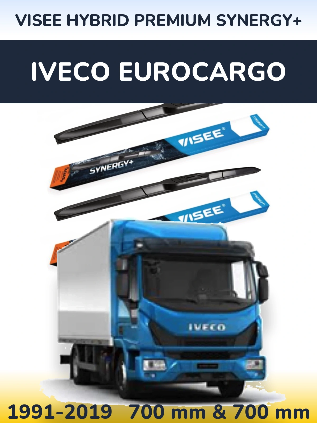 Ștergătoare VISEE HYBRID PREMIUM SYNERGY+ pentru Iveco EuroCargo