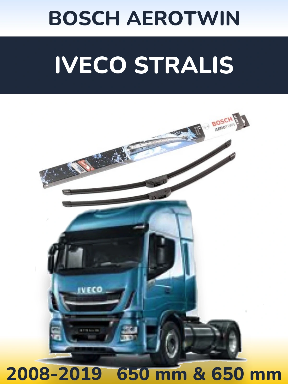 Ștergătoare BOSCH AeroTwin pentru Iveco Stralis