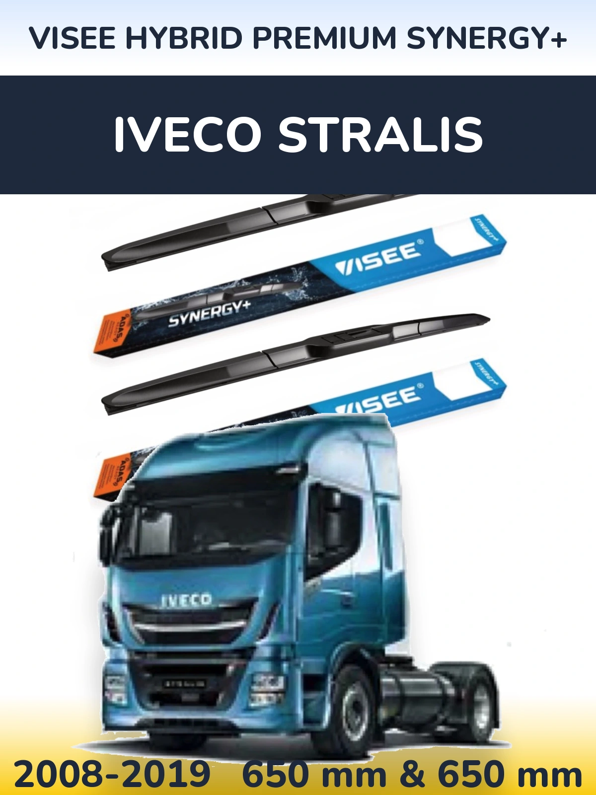 Ștergătoare VISEE HYBRID PREMIUM SYNERGY+ pentru Iveco Stralis