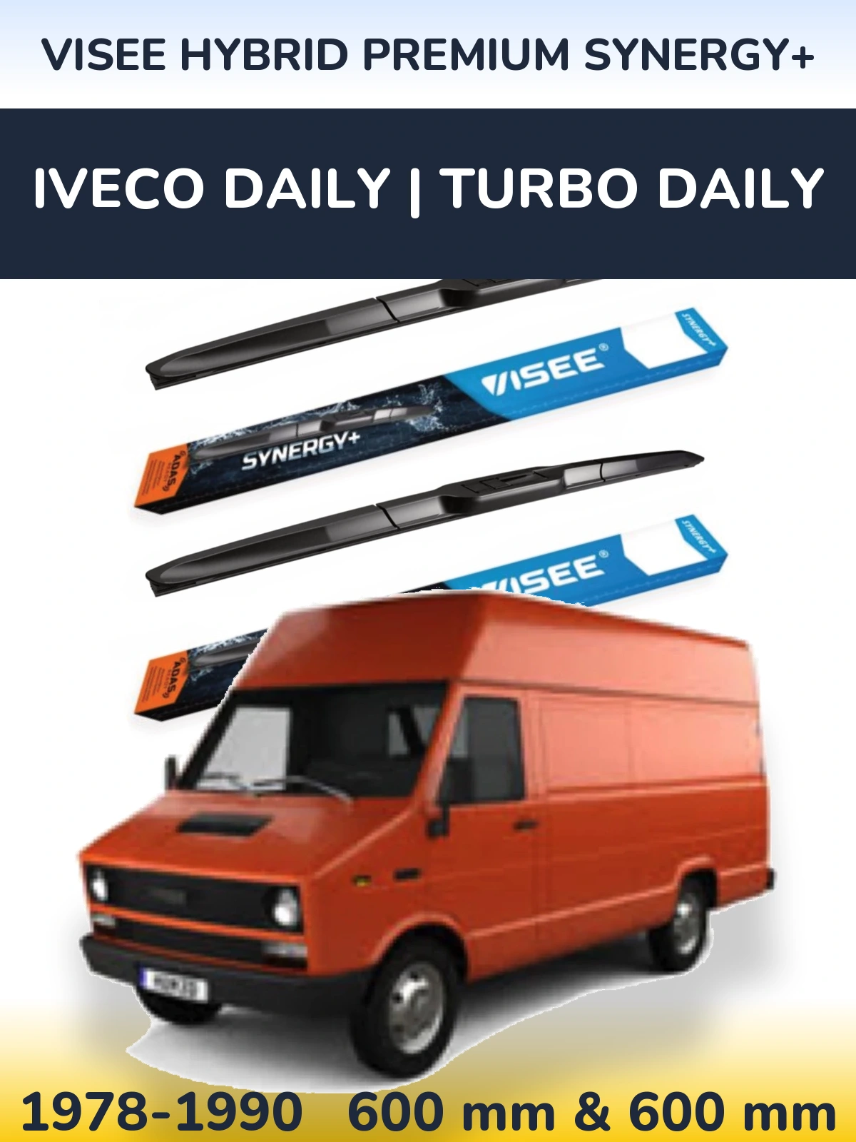 Ștergătoare VISEE HYBRID PREMIUM SYNERGY+ pentru Iveco Daily | Turbo Daily