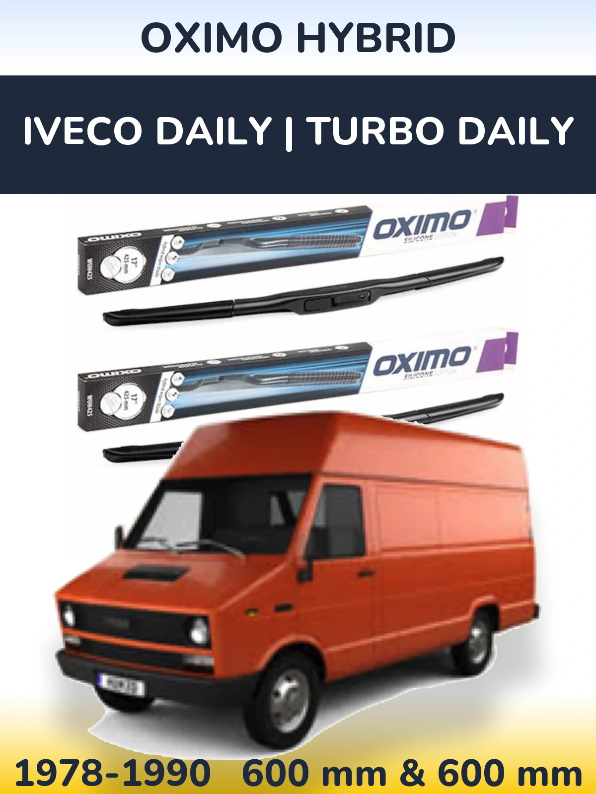 Ștergătoare Oximo Hybrid pentru Iveco Daily | Turbo Daily
