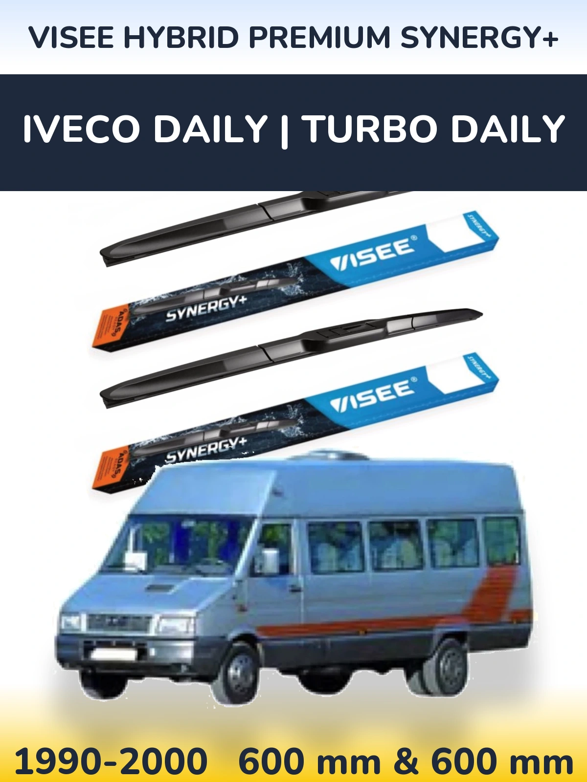 Ștergătoare VISEE HYBRID PREMIUM SYNERGY+ pentru Iveco Daily | Turbo Daily