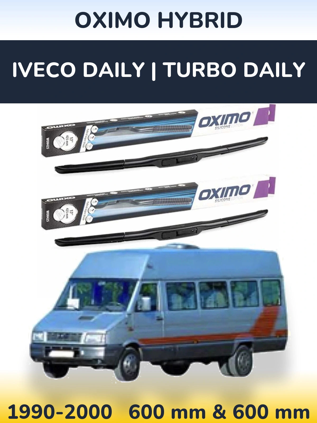 Ștergătoare Oximo Hybrid pentru Iveco Daily | Turbo Daily