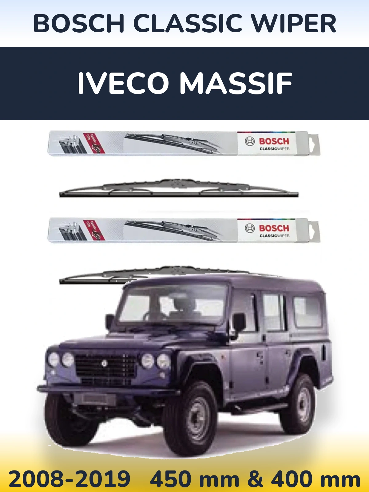 Ștergătoare BOSCH Classic Wiper pentru Iveco Massif