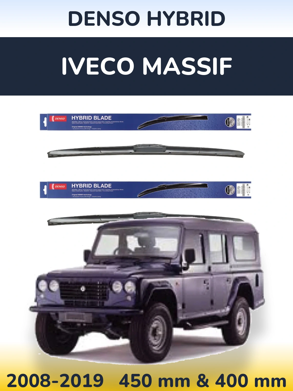 Ștergătoare Denso Hybrid pentru Iveco Massif