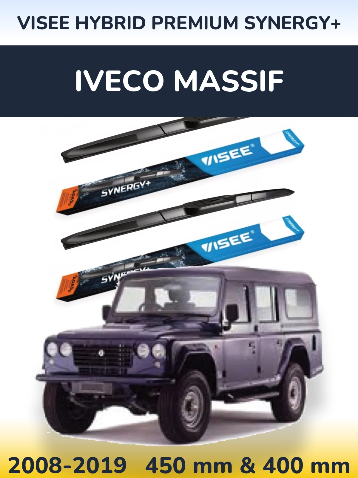 Ștergătoare VISEE HYBRID PREMIUM SYNERGY+ pentru Iveco Massif