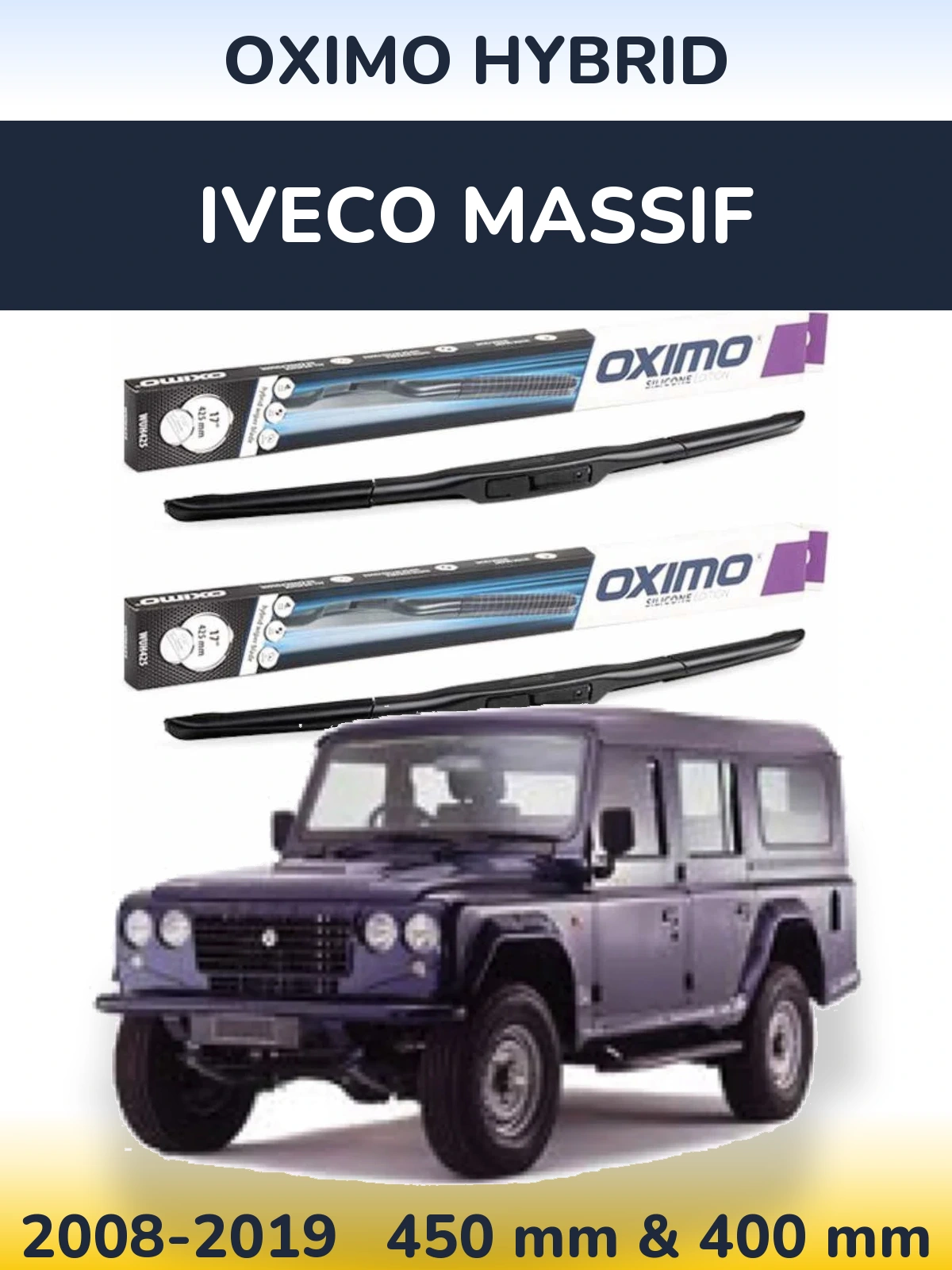 Ștergătoare Oximo Hybrid pentru Iveco Massif