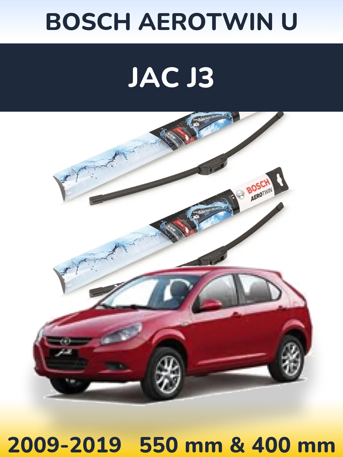 Ștergătoare BOSCH AeroTwin U pentru JAC J3