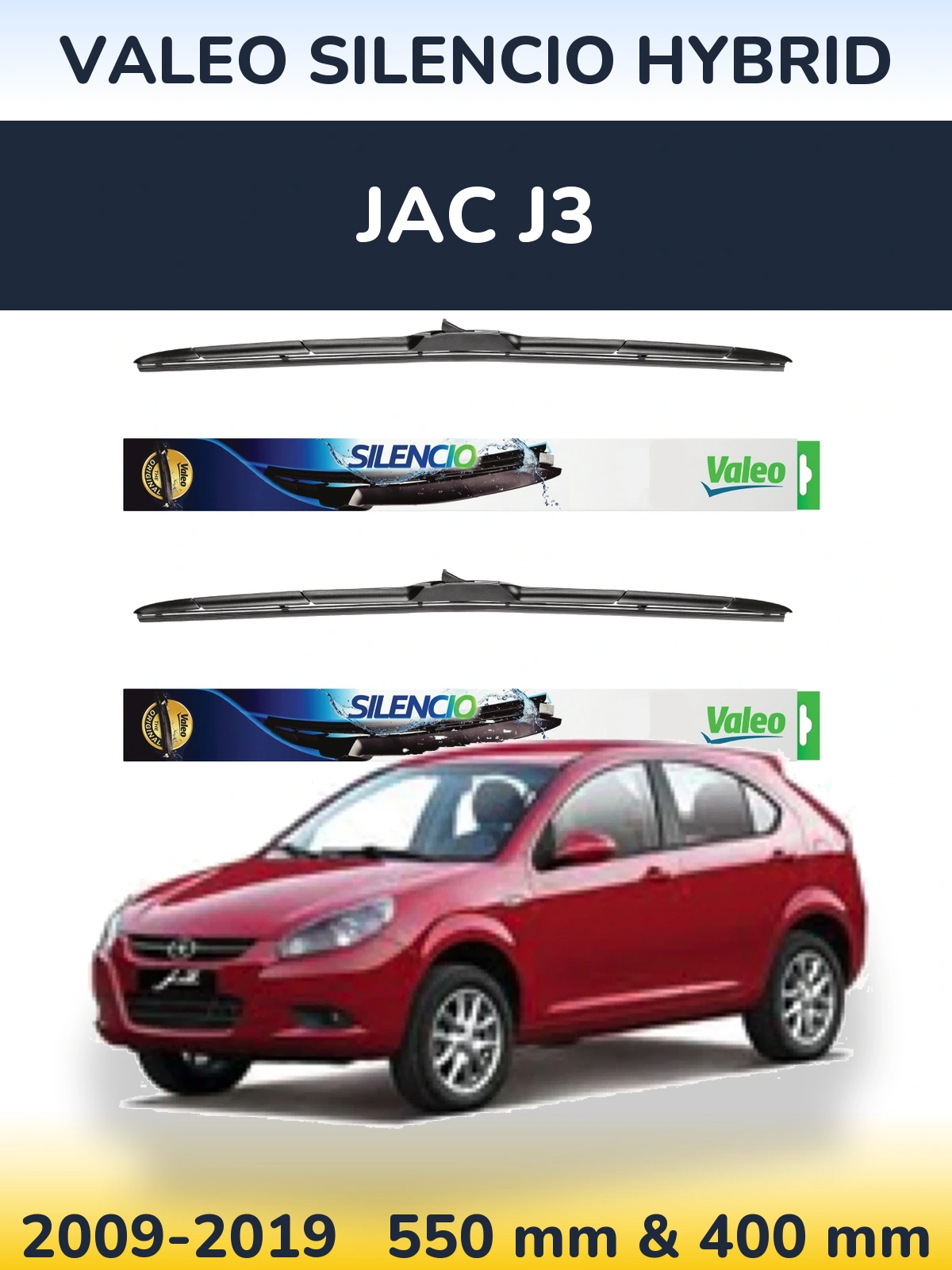 Ștergătoare Valeo Silencio Hybrid pentru JAC J3
