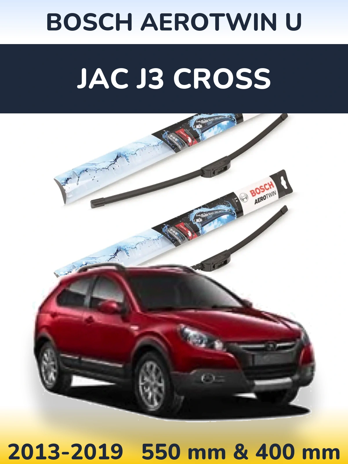 Ștergătoare BOSCH AeroTwin U pentru JAC J3 Cross