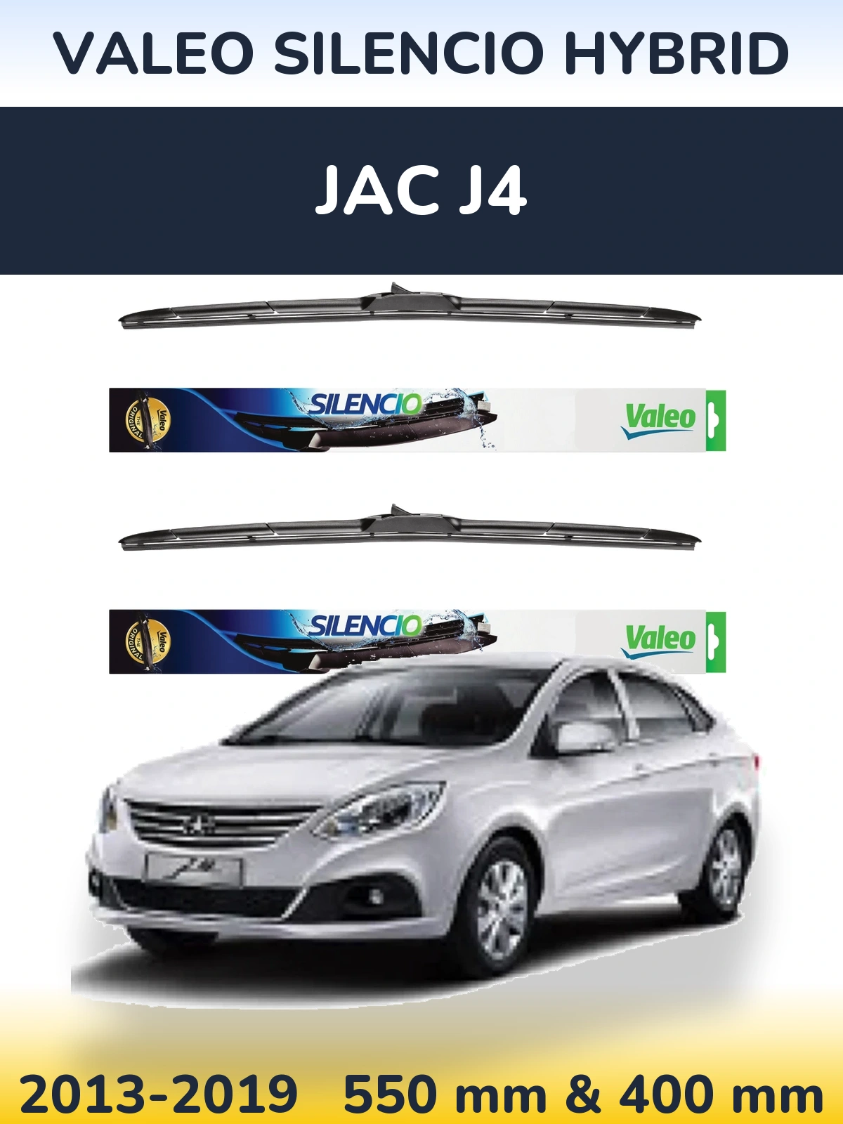 Ștergătoare Valeo Silencio Hybrid pentru JAC J4