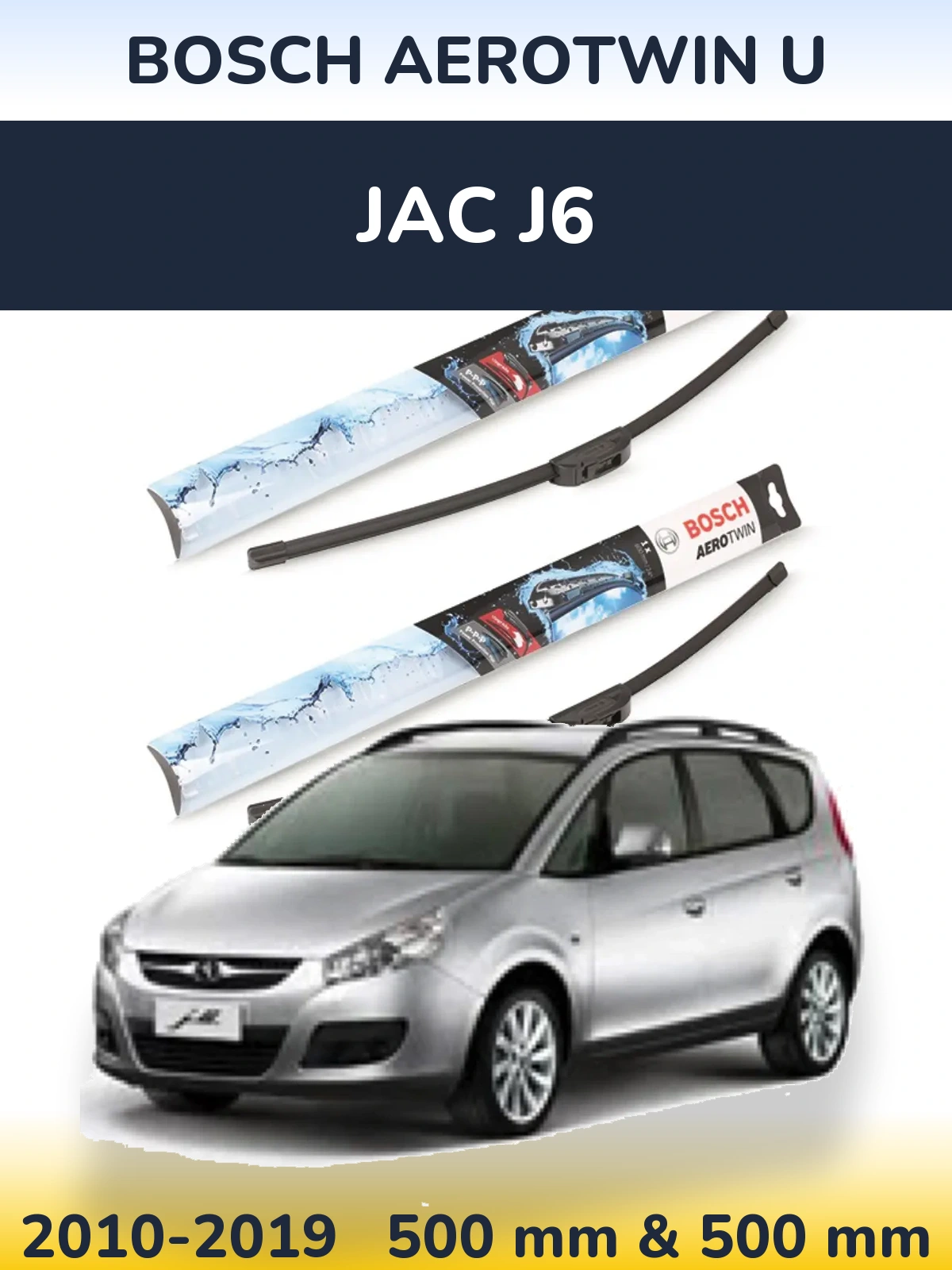Ștergătoare BOSCH AeroTwin U pentru JAC J6