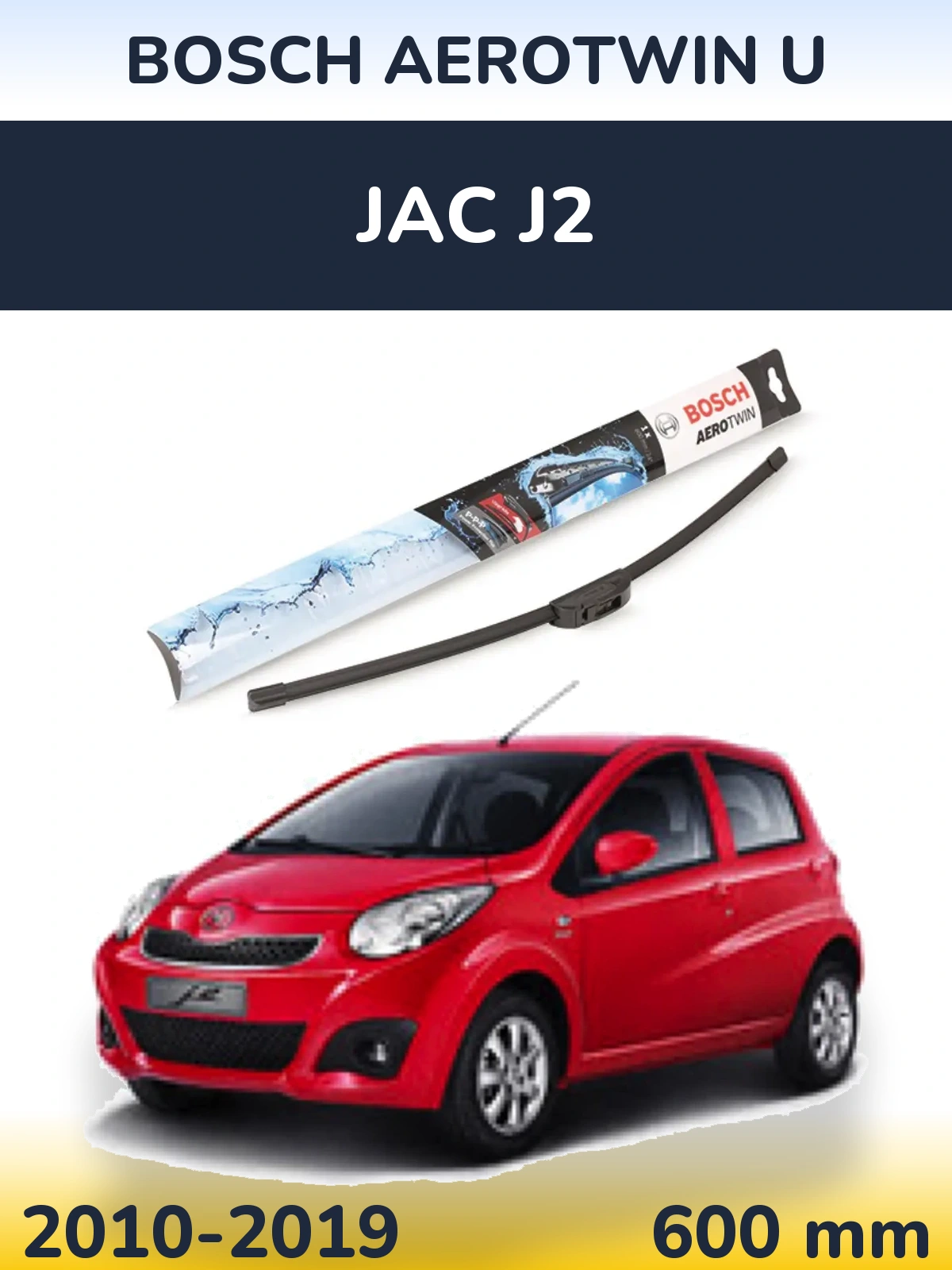 Ștergătoare BOSCH AeroTwin U pentru JAC J2